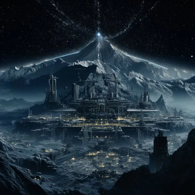 Aegia — Mount Dodecoron and Vestebrae at night